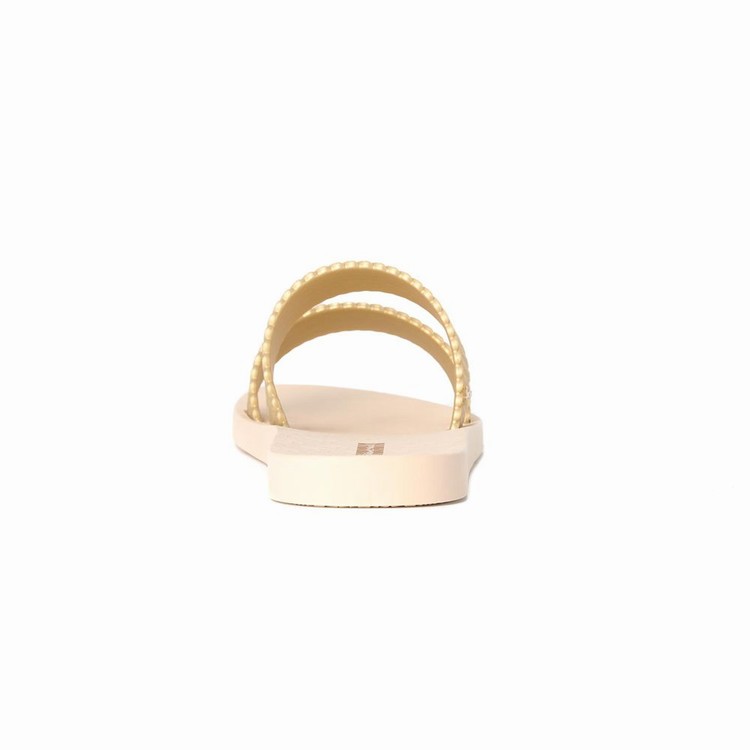 Sandales Ipanema City Beige Doré Femme | ZAO-7006095