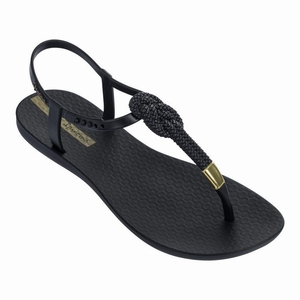 Sandales Ipanema Class Glam II Noir Doré Femme | AXM-1679975