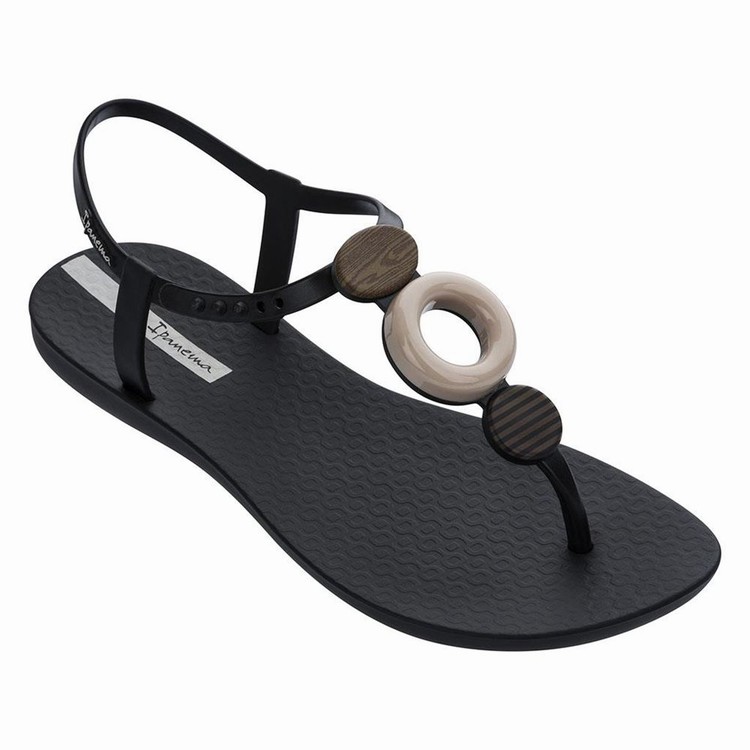 Sandales Ipanema Class Modern Noir Beige Femme | WIF-1442743