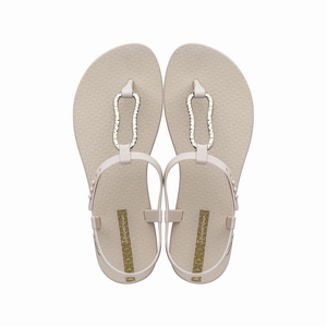 Sandales Ipanema Class Mood Beige Doré Femme | AUZ-1039496