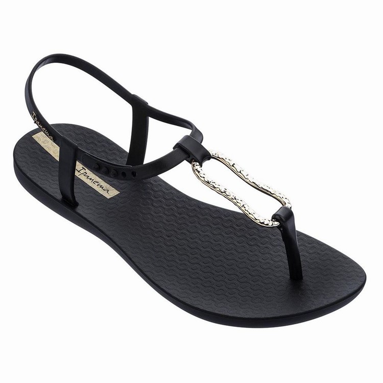 Sandales Ipanema Class Mood Noir Doré Femme | FJB-2796491