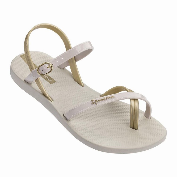 Sandales Ipanema Fashion VII Beige Doré Femme | GYI-8127165