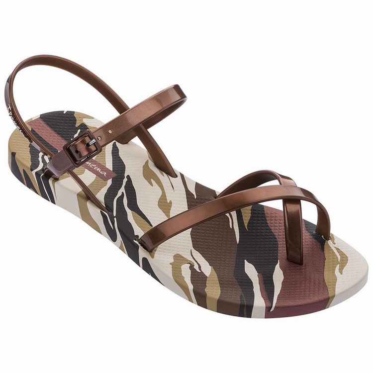 Sandales Ipanema Fashion IX Beige Marron Femme | BXG-6654686