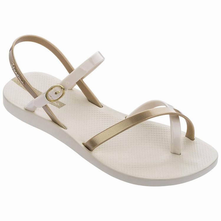 Sandales Ipanema Fashion VIII Beige Doré Femme | AHM-3734441