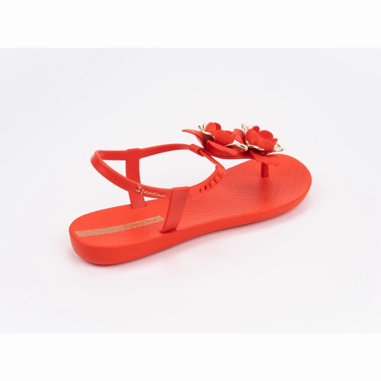 Sandales Ipanema Floret Rouge Doré Femme | PWV-3989466