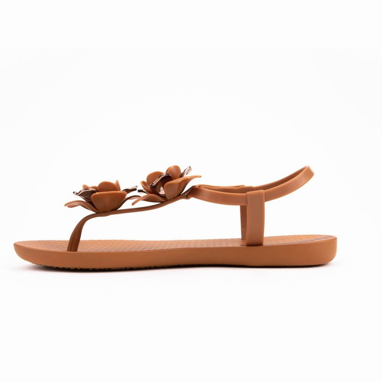 Sandales Ipanema Floret Marron Doré Femme | UYQ-3417252