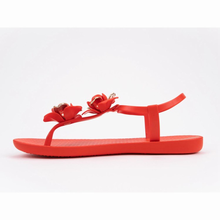 Sandales Ipanema Floret Rouge Doré Femme | PWV-3989466