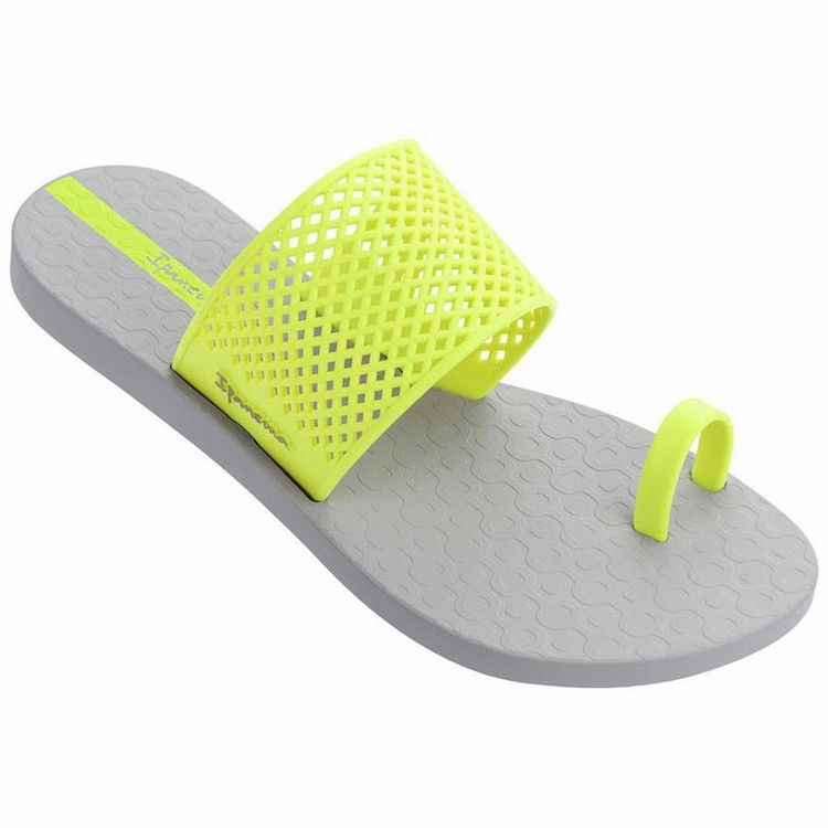 Sandales Ipanema Gadot Grise Jaune Femme | HUS-6933451