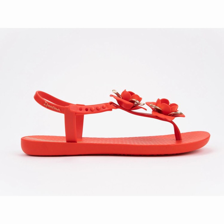 Sandales Ipanema Floret Rouge Doré Femme | PWV-3989466