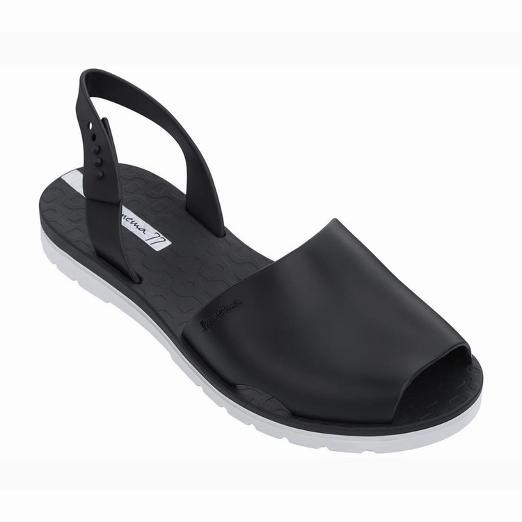 Sandales Ipanema Barcelona Noir Blanche Femme | VGN-1281170