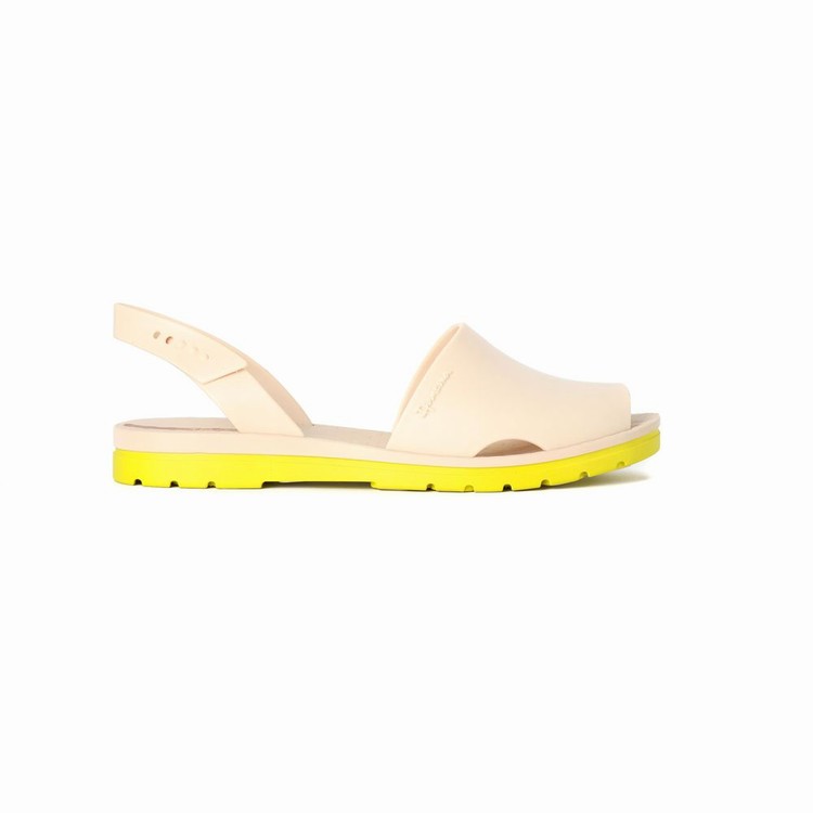 Sandales Ipanema Barcelona Beige Jaune Femme | RDG-4172937