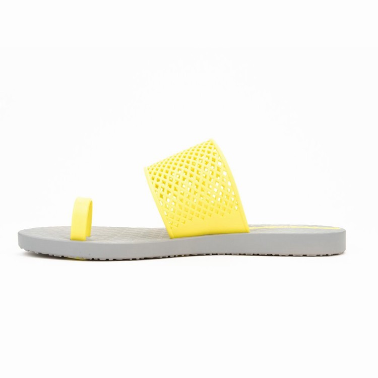 Sandales Ipanema Gadot Grise Jaune Femme | HUS-6933451