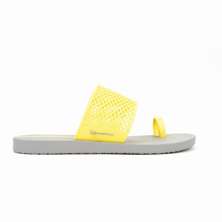 Sandales Ipanema Gadot Grise Jaune Femme | HUS-6933451