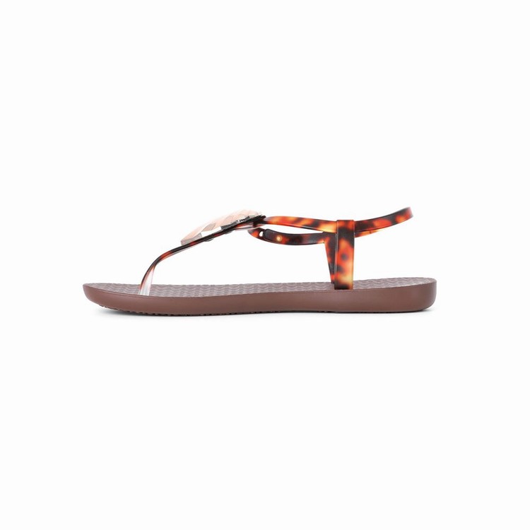 Sandales Ipanema Leaf Marron Doré Femme | BKS-7909354