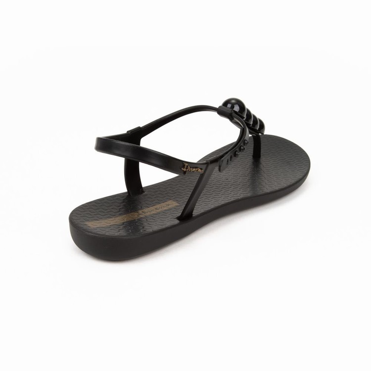 Sandales Ipanema Pearl Noir Femme | BEU-6487023