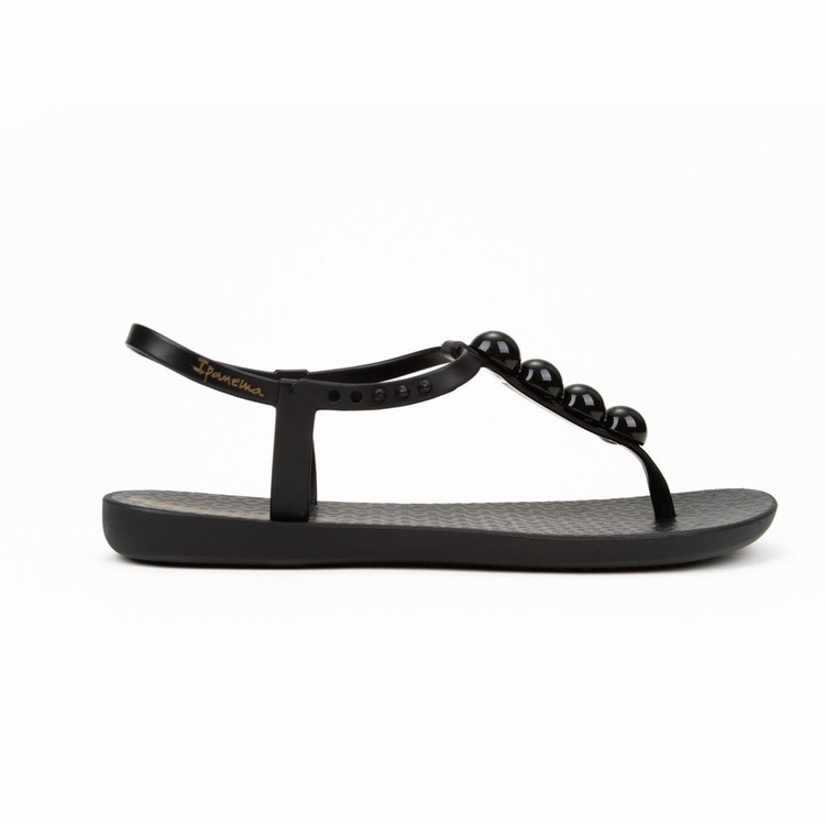 Sandales Ipanema Pearl Noir Femme | BEU-6487023