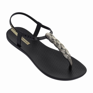 Sandales Ipanema Charm VI Wave Noir Argent Femme | MUQ-8854480