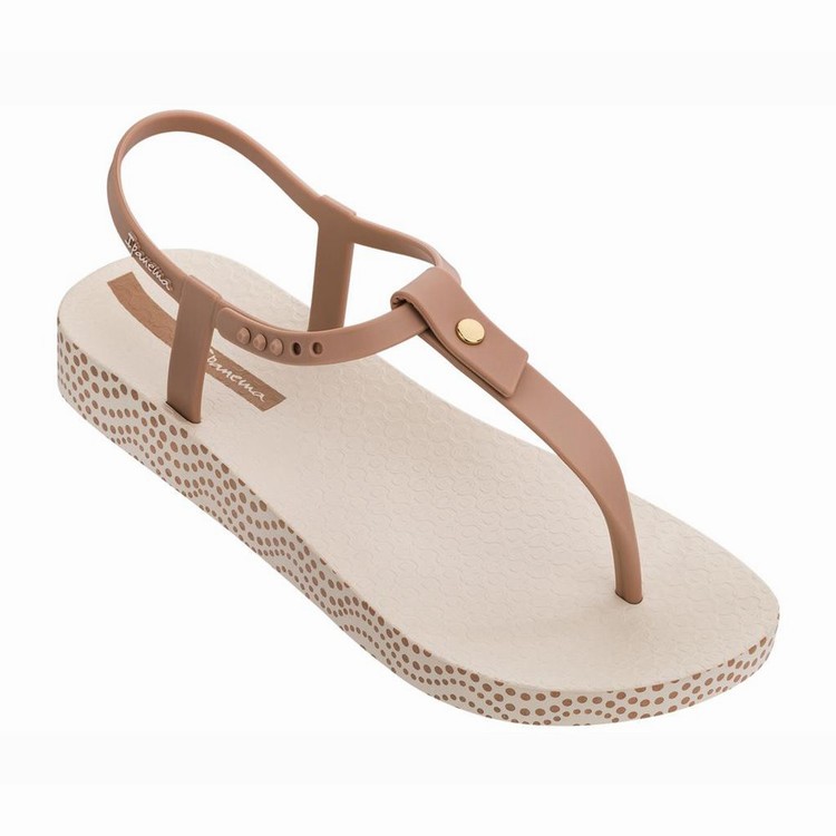 Sandales Ipanema Plush Dots Beige Marron Femme | RZU-3931935