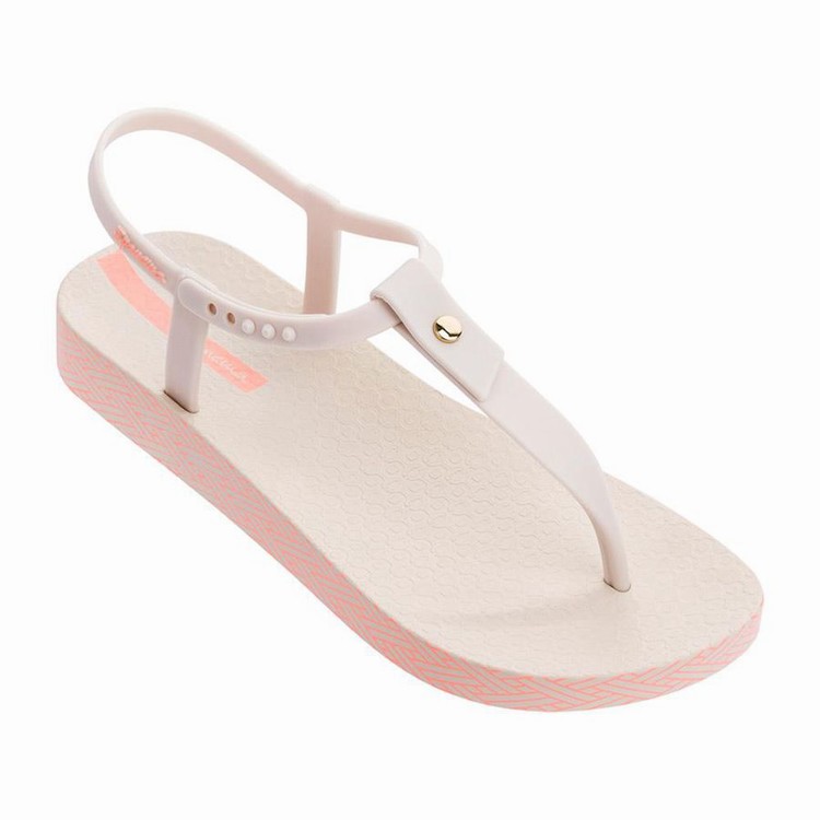 Sandales Ipanema Plush Weave Beige Rose Femme | EXJ-0151409