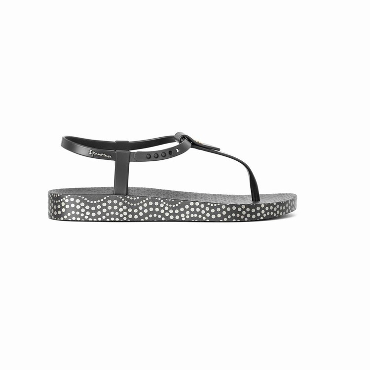 Sandales Ipanema Plush Dots Noir Femme | KCC-8594176