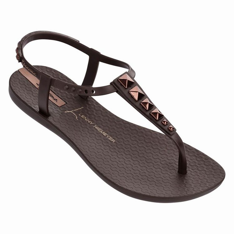 Sandales Ipanema Premium Lenny Rocker Marron Femme | RHQ-0072814