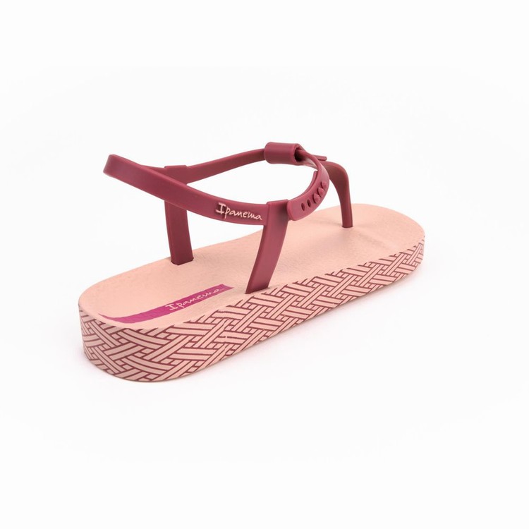 Sandales Ipanema Plush Weave Rose Bordeaux Femme | JUR-1546593