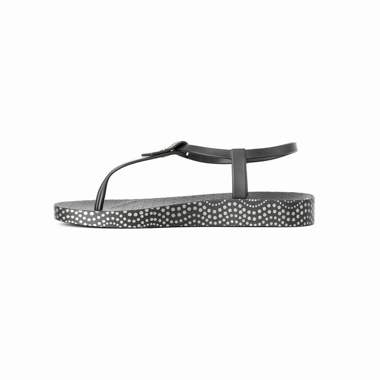 Sandales Ipanema Plush Dots Noir Femme | KCC-8594176