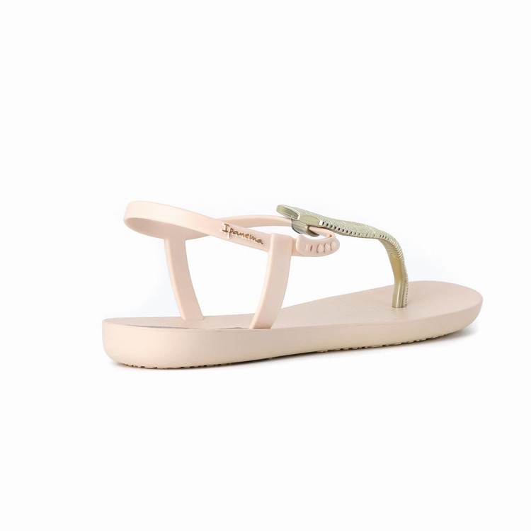 Sandales Ipanema Ribba Beige Doré Femme | JDQ-9388774