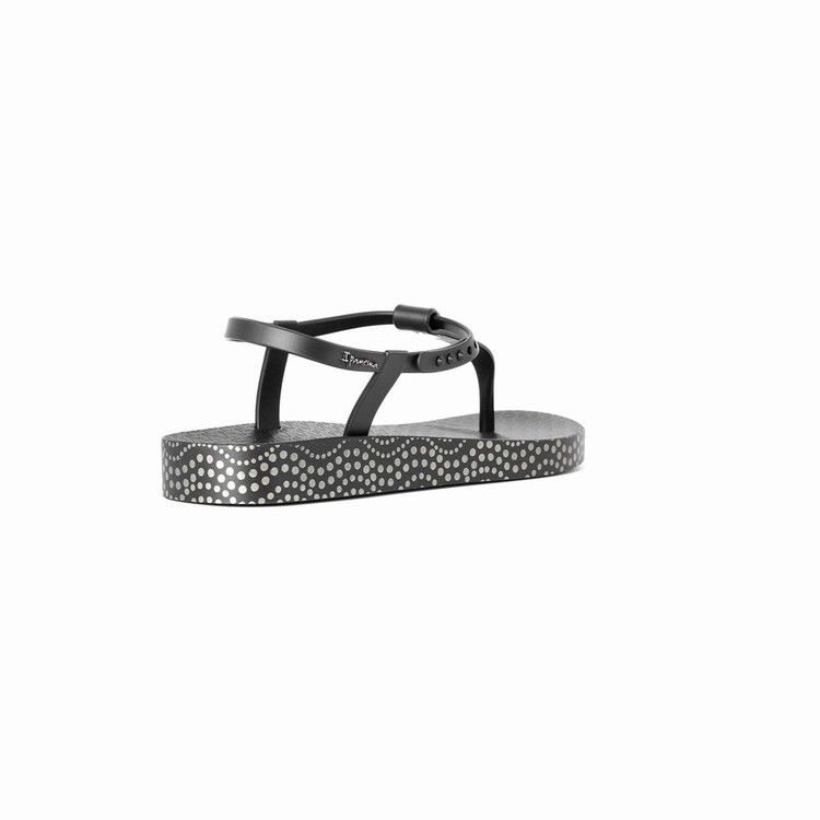 Sandales Ipanema Plush Dots Noir Femme | KCC-8594176