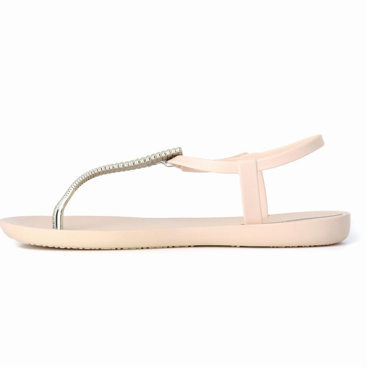 Sandales Ipanema Ribba Beige Doré Femme | JDQ-9388774