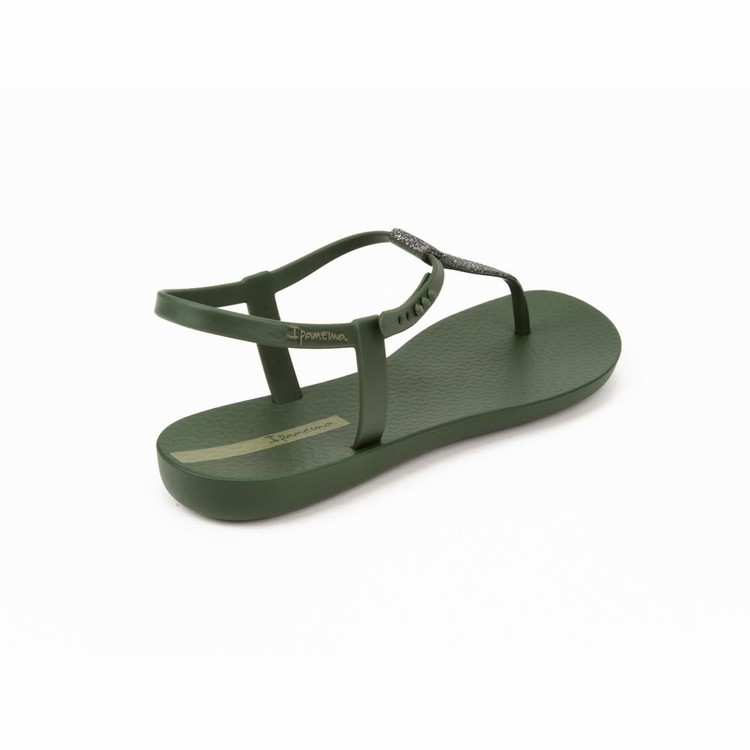 Sandales Ipanema Shimmer Vert Argent Femme | FTA-8983006