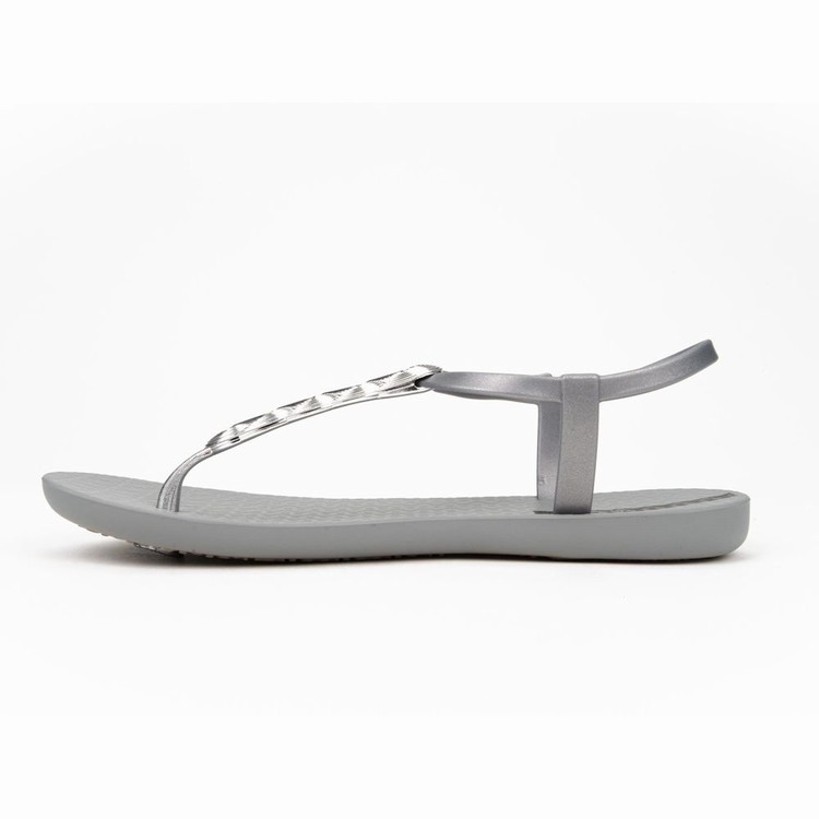 Sandales Ipanema Braid Grise Argent Femme | GMJ-7519193