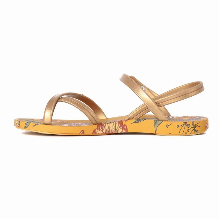 Sandales Ipanema Suzi Print II Jaune Doré Femme | UJP-3694038