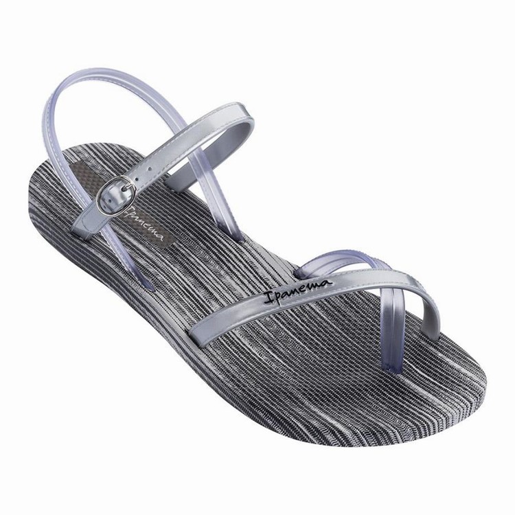 Sandales Ipanema Suzi Print Grise Argent Femme | CMB-8484963