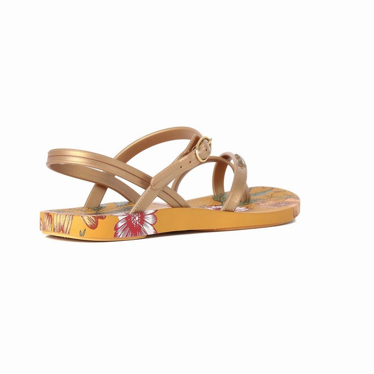 Sandales Ipanema Suzi Print II Jaune Doré Femme | UJP-3694038