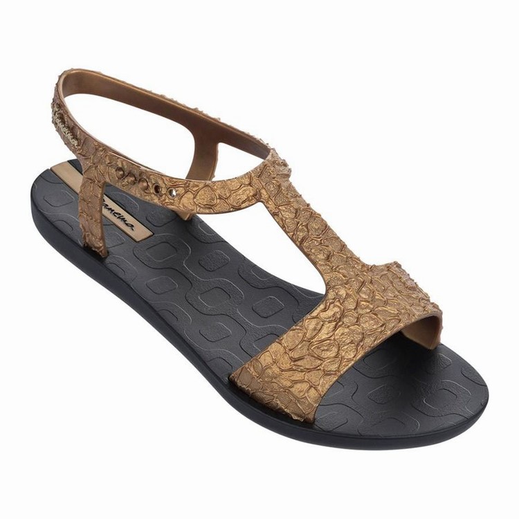 Sandales Ipanema Venus Noir Doré Femme | PCA-8103996