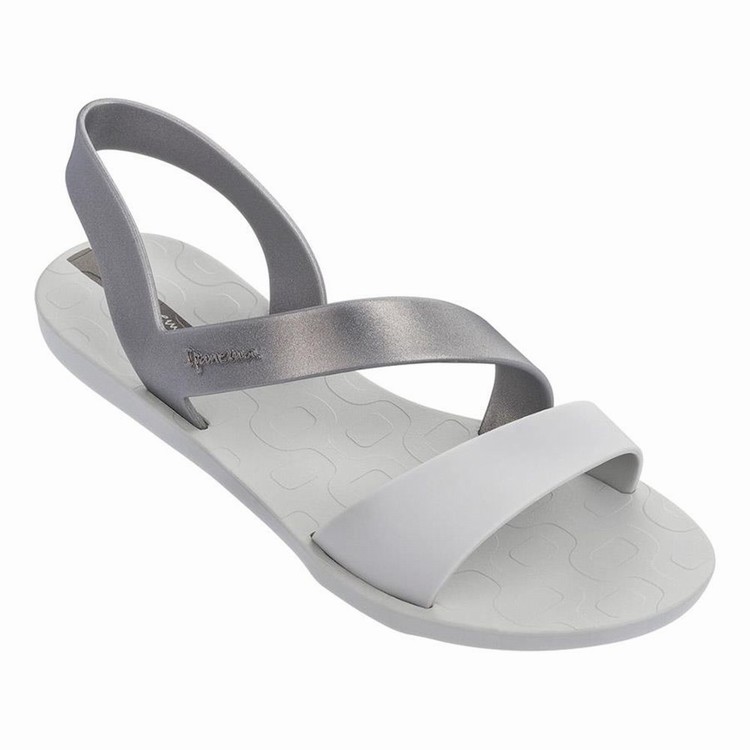 Sandales Ipanema Vibe Grise Argent Femme | AEJ-3133788