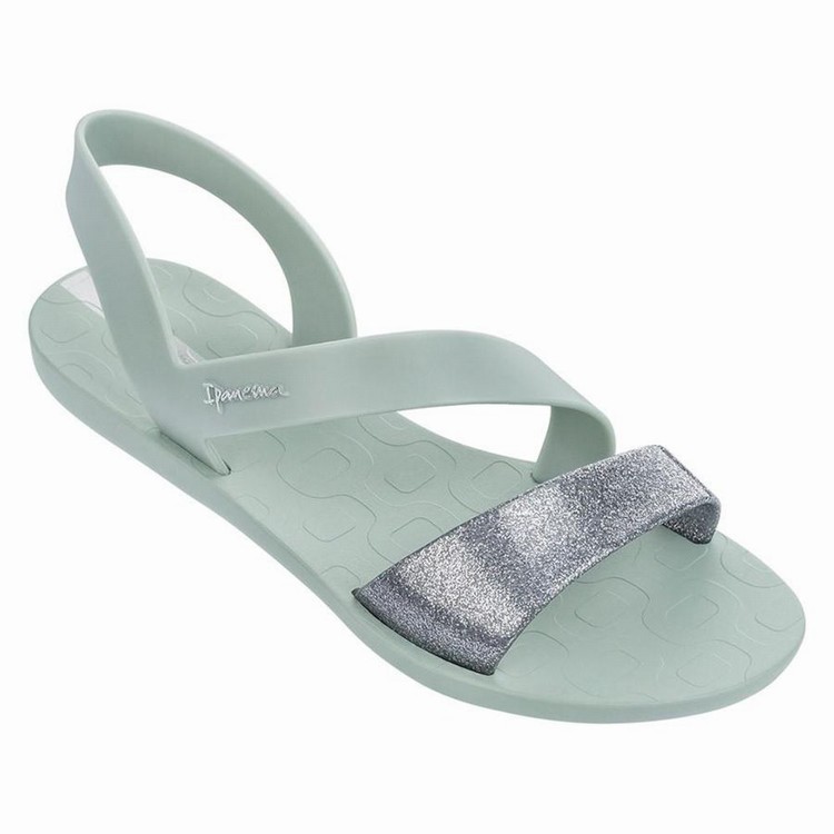 Sandales Ipanema Vibe Vert Argent Femme | SVG-9401133