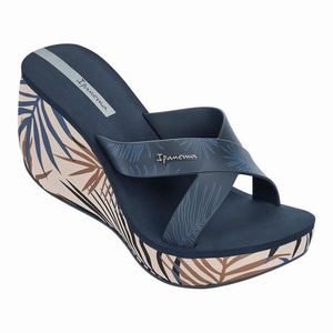 Claquette Ipanema X Wedge Bleu Femme | SCO-9010187