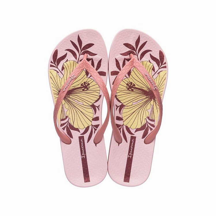 Tongs Ipanema Ana Hibiscus Rose Femme | FAM-9086665