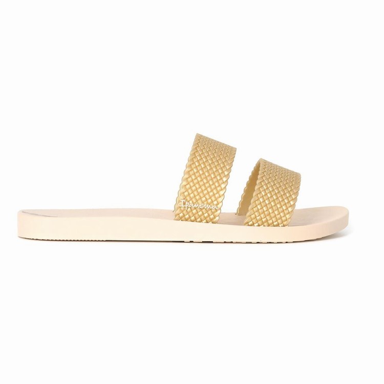 Sandales Ipanema City Beige Doré Femme | ZAO-7006095