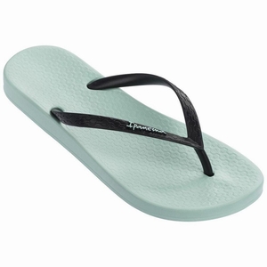 Tongs Ipanema Anatomic Tan Bleu Noir Femme | IVB-1212507