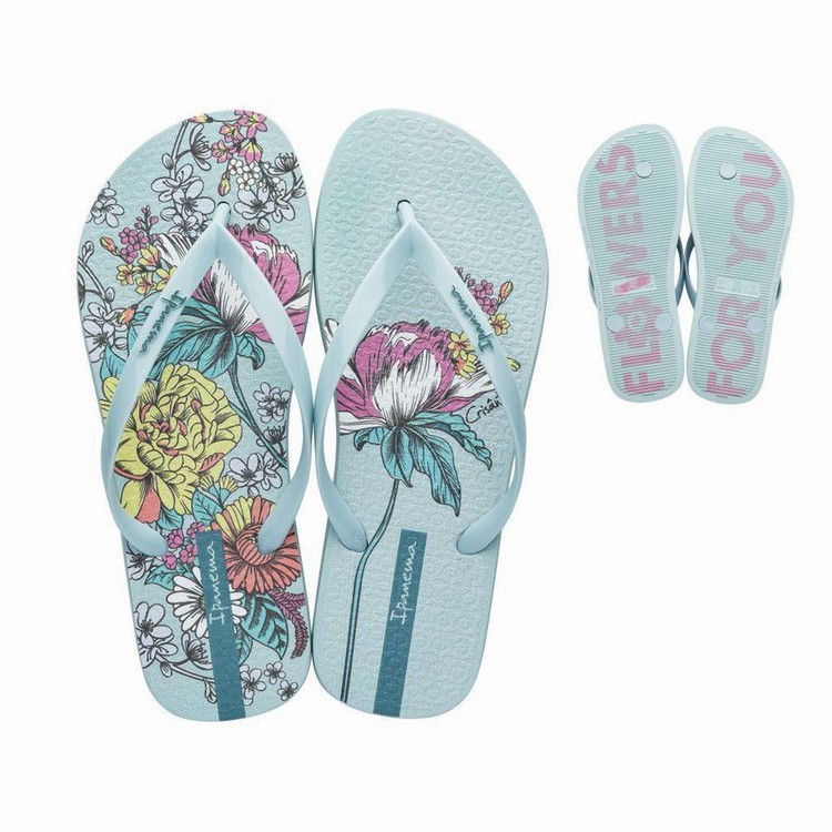 Tongs Ipanema Botanicals Bleu Femme | AMX-7069807