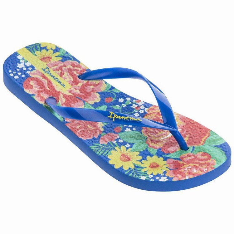 Tongs Ipanema Botanicals Bleu Multicolore Femme | EDE-6643027