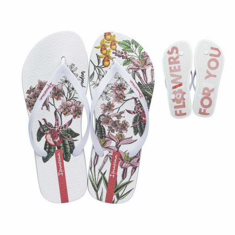 Tongs Ipanema Botanicals Blanche Femme | QFN-8968591