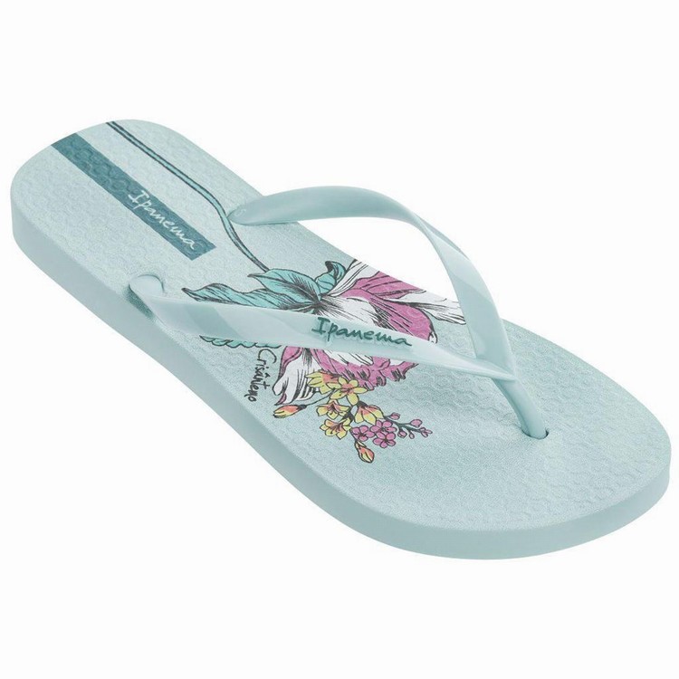 Tongs Ipanema Botanicals Bleu Femme | AMX-7069807