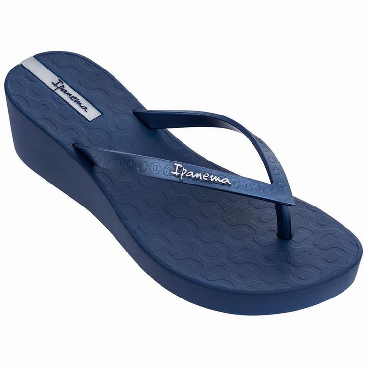 Tongs Ipanema Daisy Wedge Bleu Femme | GXT-5259100