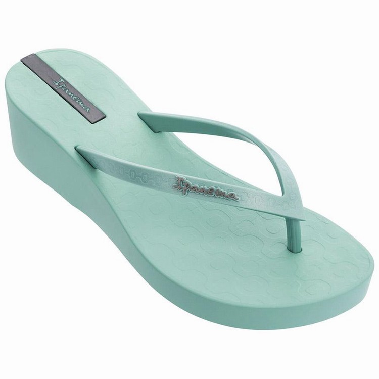 Tongs Ipanema Daisy Wedge Vert Femme | ZBB-7473447