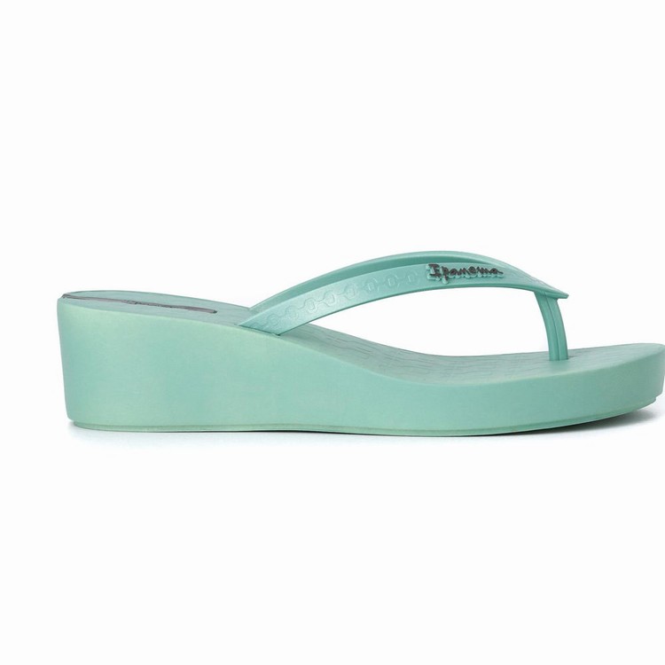 Tongs Ipanema Daisy Wedge Vert Femme | ZBB-7473447