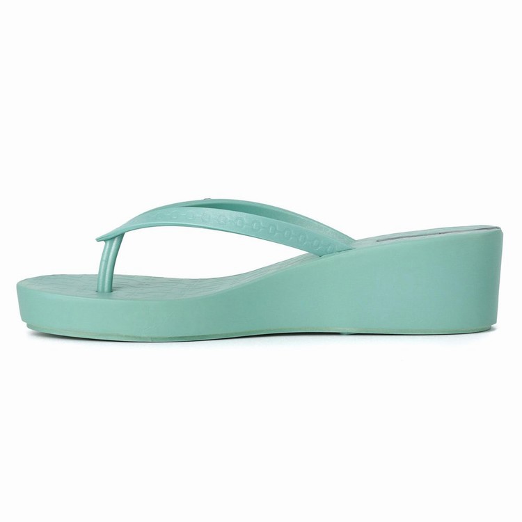 Tongs Ipanema Daisy Wedge Vert Femme | ZBB-7473447